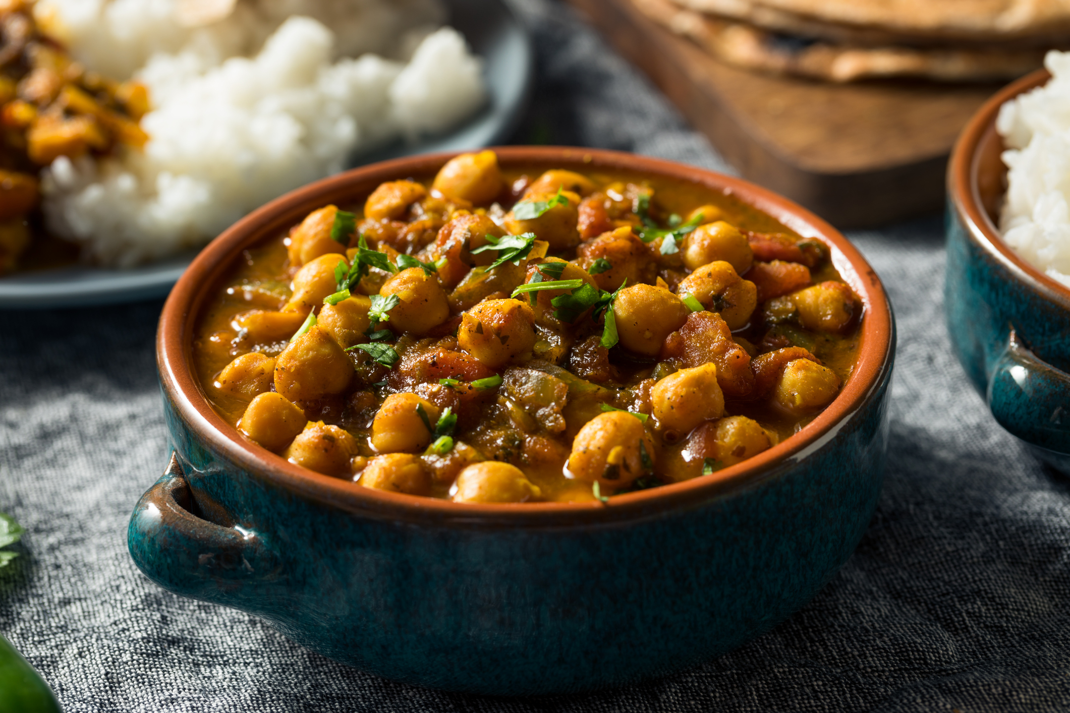 Chana masala (chickpea curry)