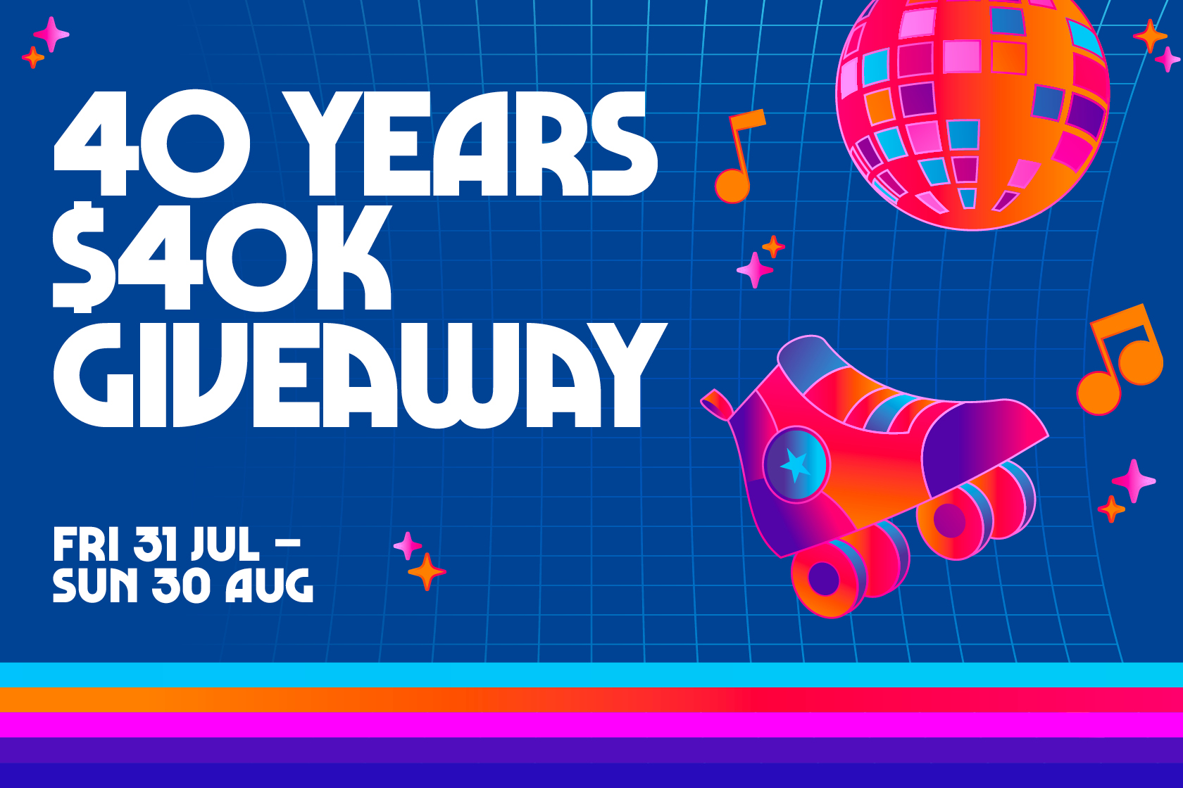 40 Years $40K Giveaway
