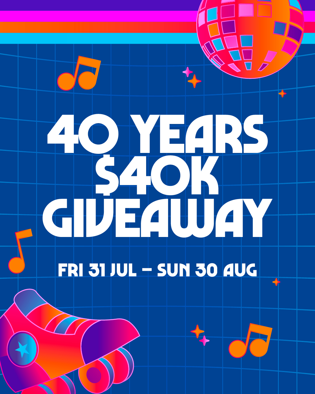 40 Years $40K Giveaway